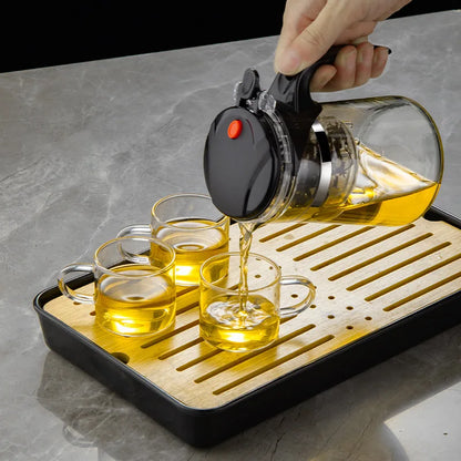 Heat-Resistant Glass Teapot with Built-In Infuser – Perfect for Loose Leaf & Blooming Teas