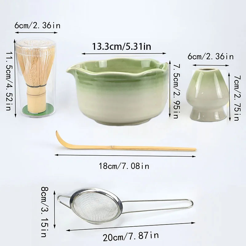 Song Dynasty Style Matcha Bowl Set (2/4/5-Piece)