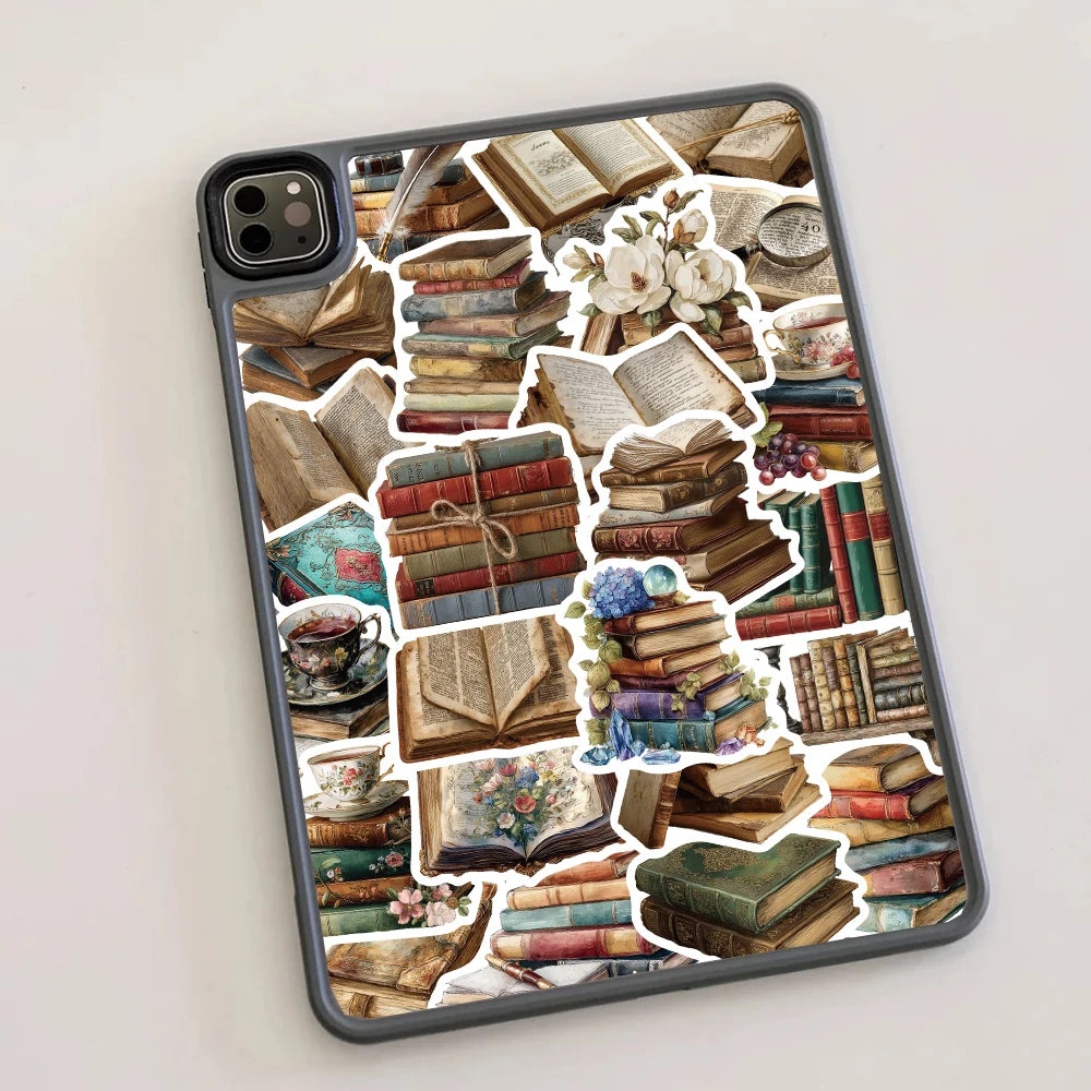 Vintage Book Sticker Decals