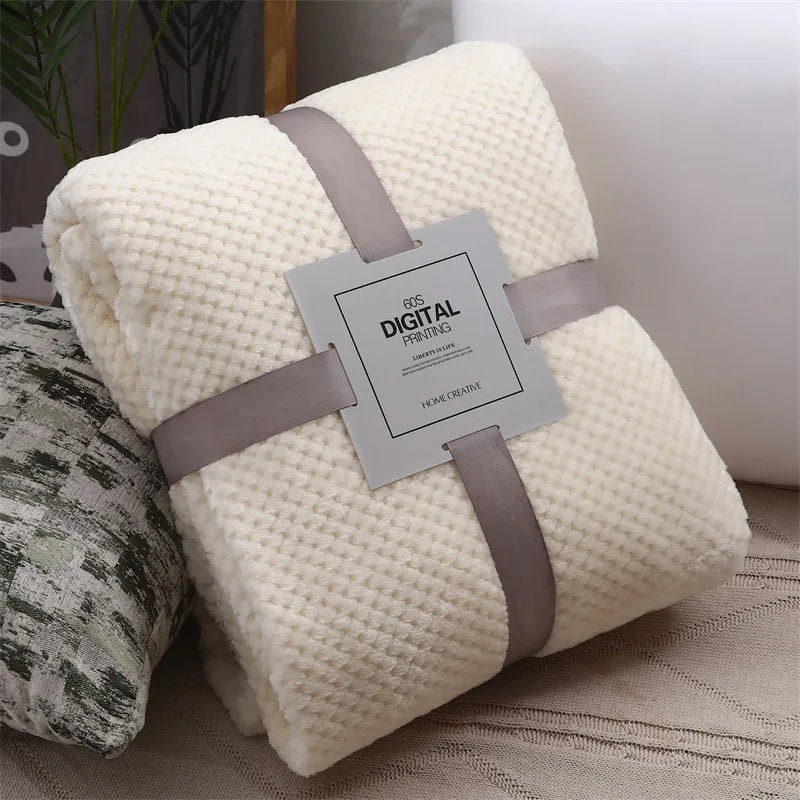 New Winter Sherpa Throw Blanket