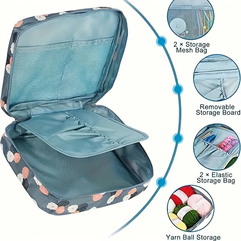 Spacious Knitting & Crochet Storage Bag