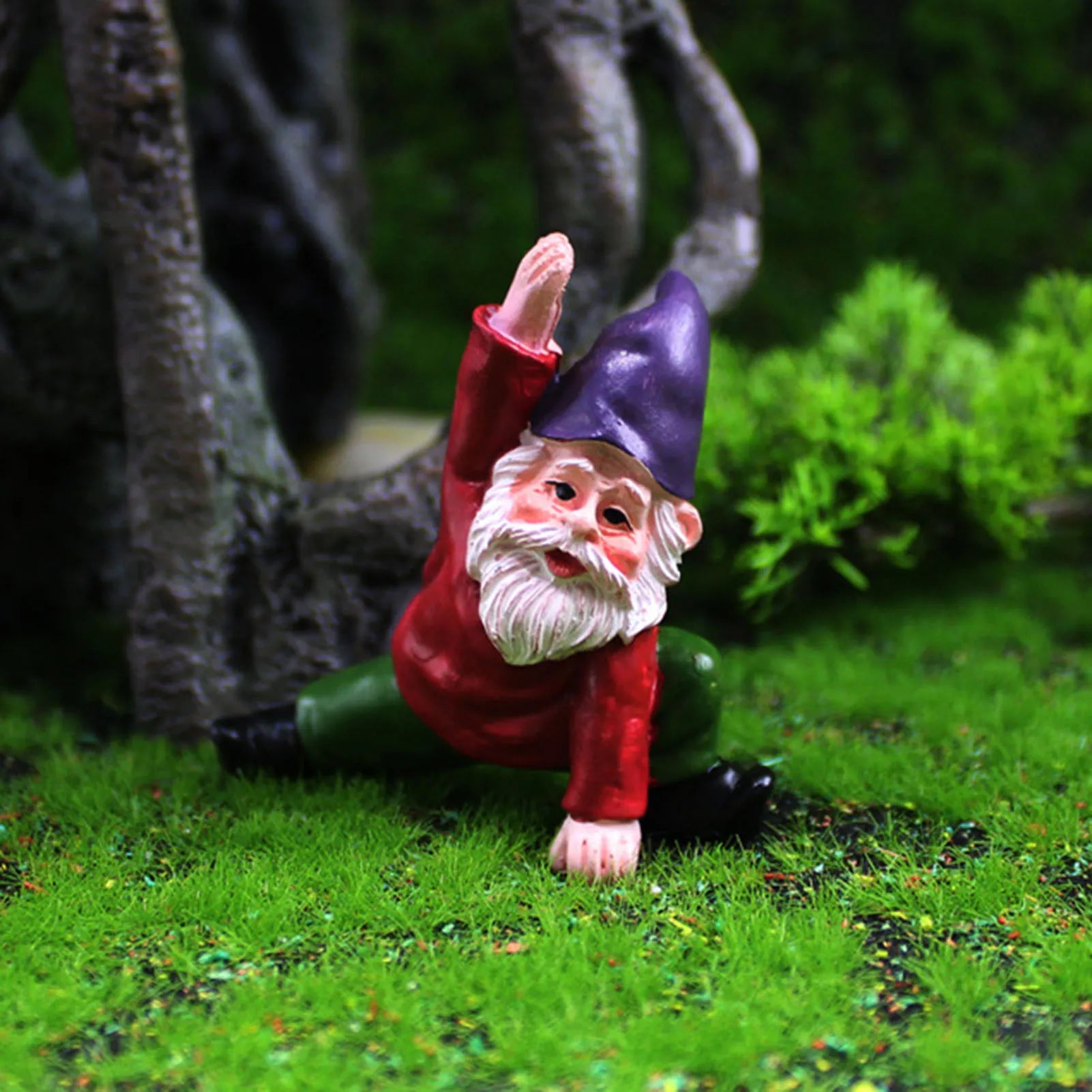 Creative Garden Gnome Statue Decorations – Hand Painted Lawn Decoration Riding Turtle for Landscape, Home, Courtyard &amp; Garden Decor