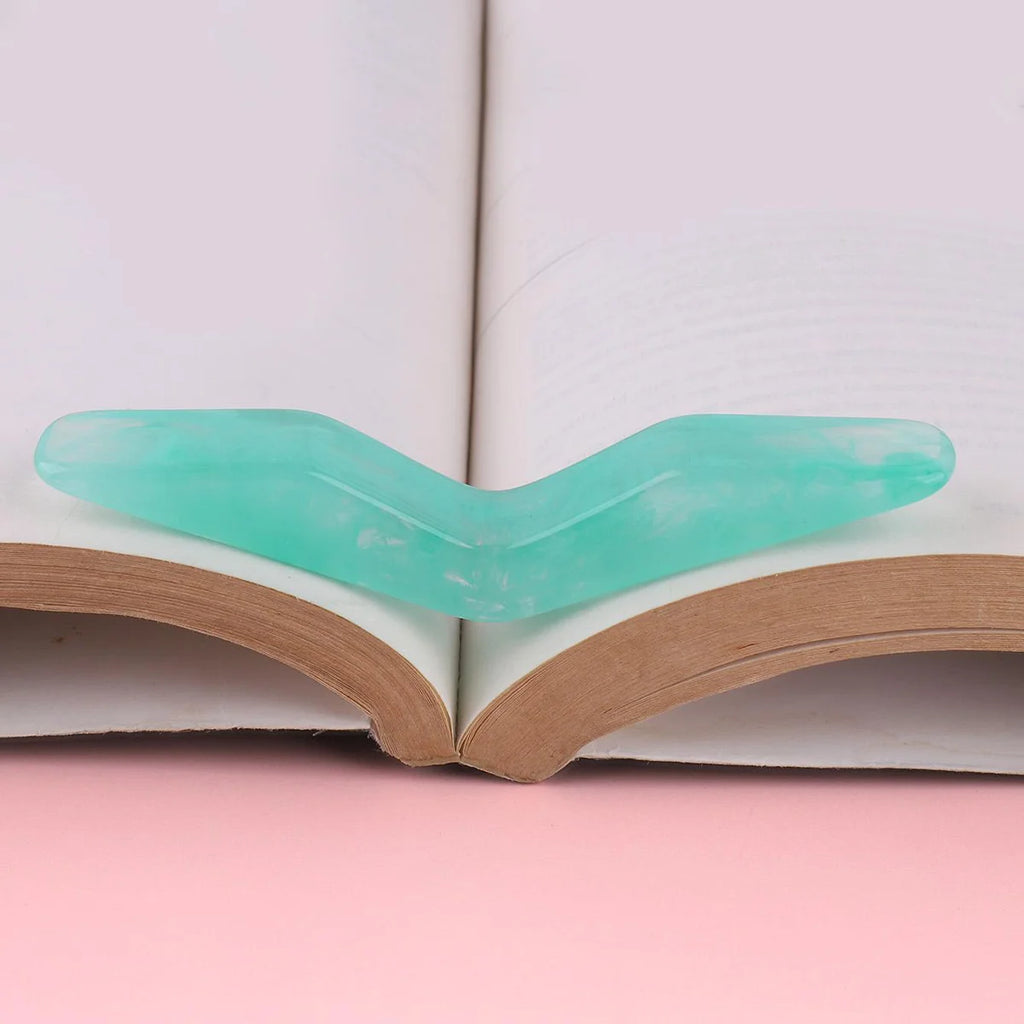 Arc Resin Thumb Bookmark for One-Hand Reading