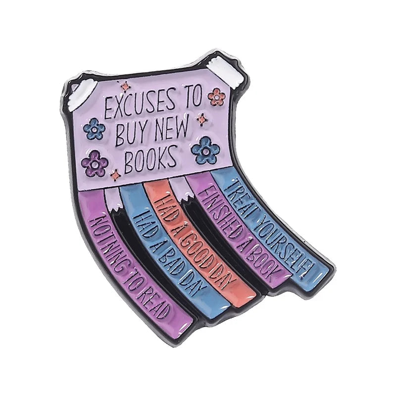 You Have Enough Books Enamel Pin Set