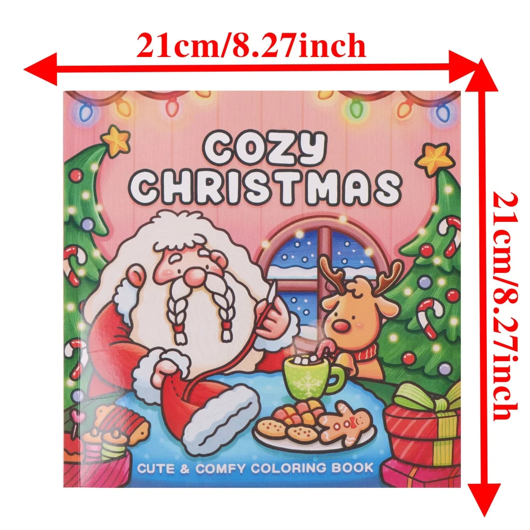 Cozy Christmas Coloring Book for Adults