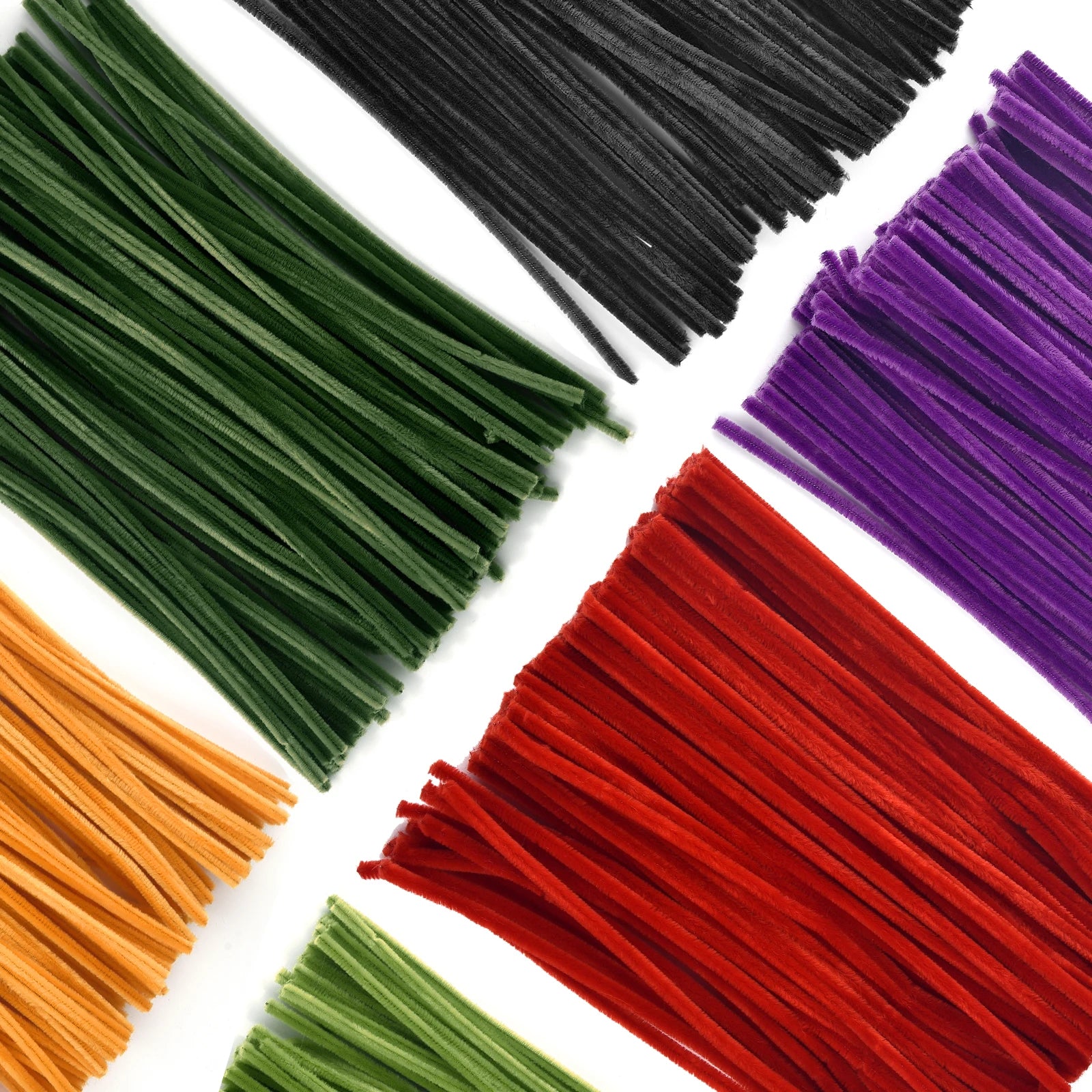 100pcs Colorful Chenille Stems – Soft Pipe Cleaners for DIY Crafts | 30cm Twist Plush Wire Sticks for Kids & Creative Hobbies