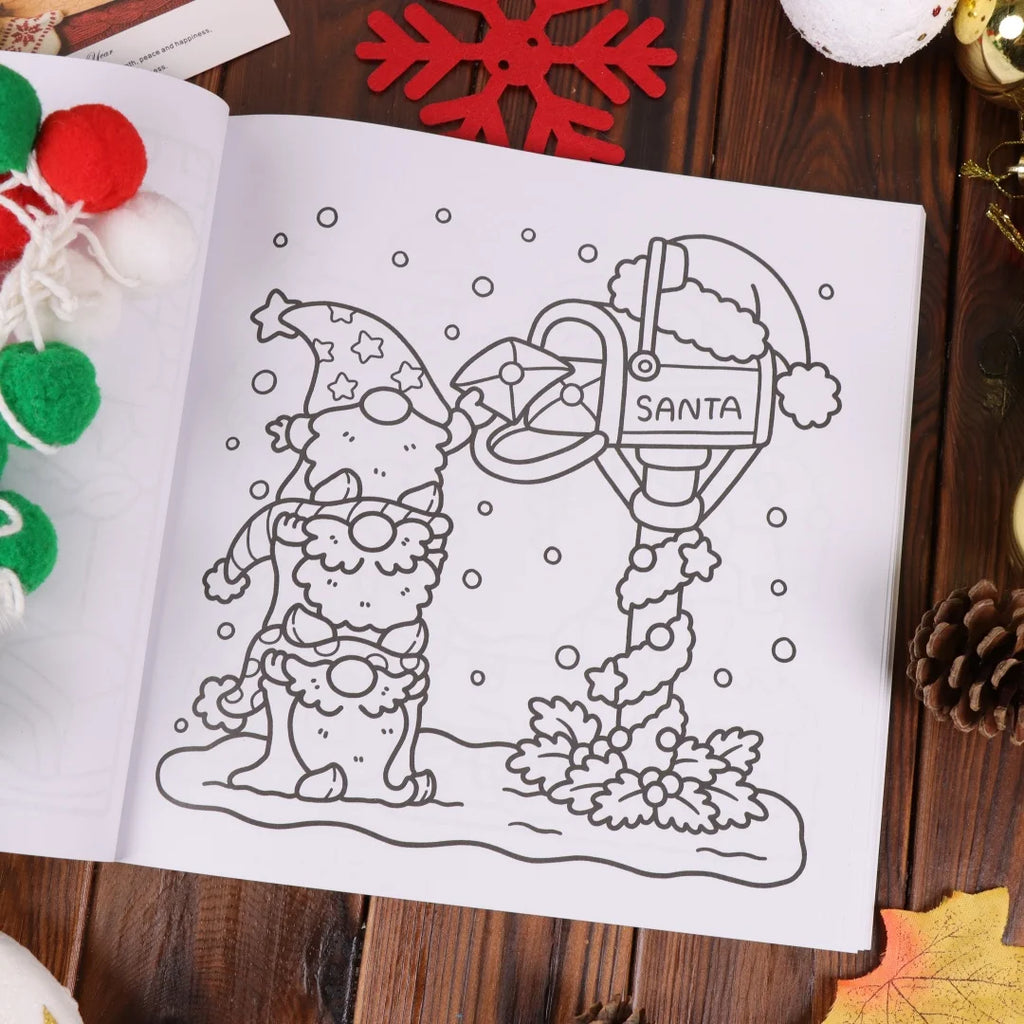 Cozy Christmas Coloring Book for Adults