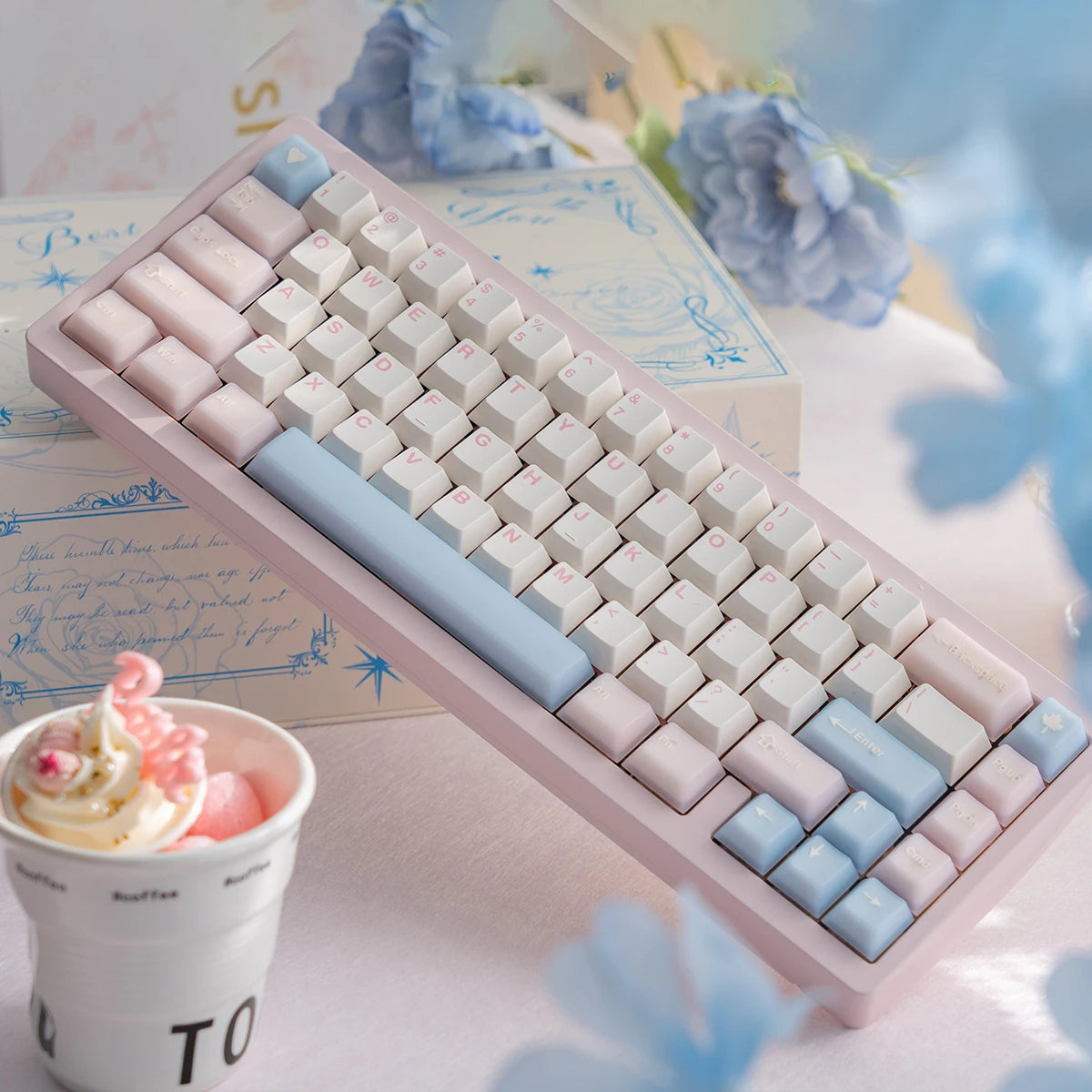 164 Keys Latte Coffee Keycaps Retro Brown Translucent keycaps Cherry Profile Double Shot PBT PC keycap For Mechanical Keyboard