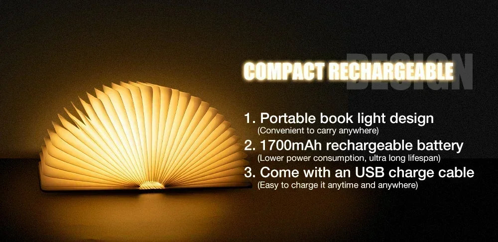 Flat Panel LED Book Light for Reading in Bed