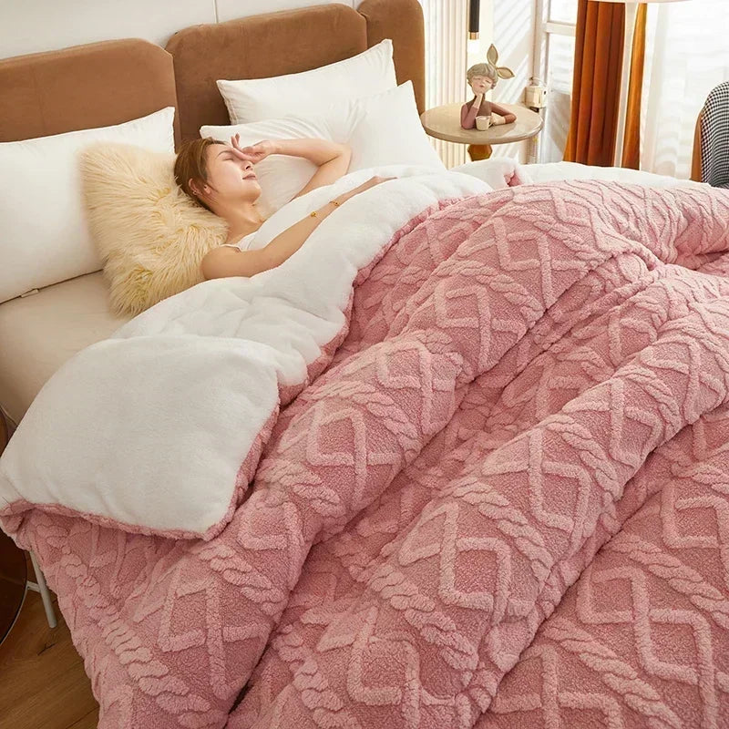 Plush Weighted Winter Blanket Comforter
