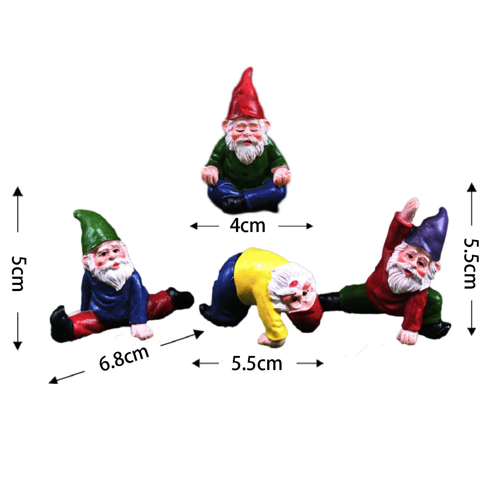 Creative Garden Gnome Statue Decorations – Hand Painted Lawn Decoration Riding Turtle for Landscape, Home, Courtyard &amp; Garden Decor