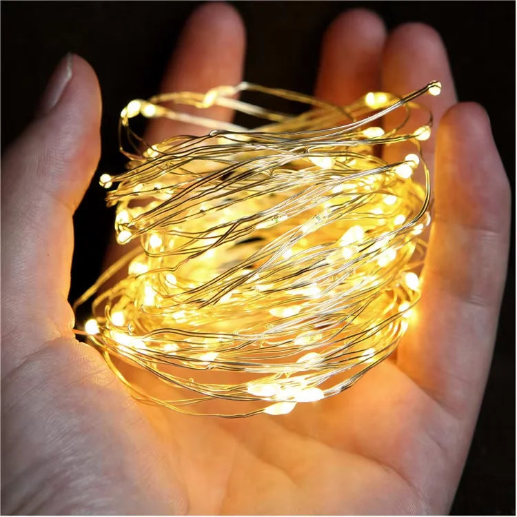 1/5/10pcs Fairy Lights String Button Battery Light Home Decor Living Bedroom Garden Christmas Wedding New Year Ornament Garland