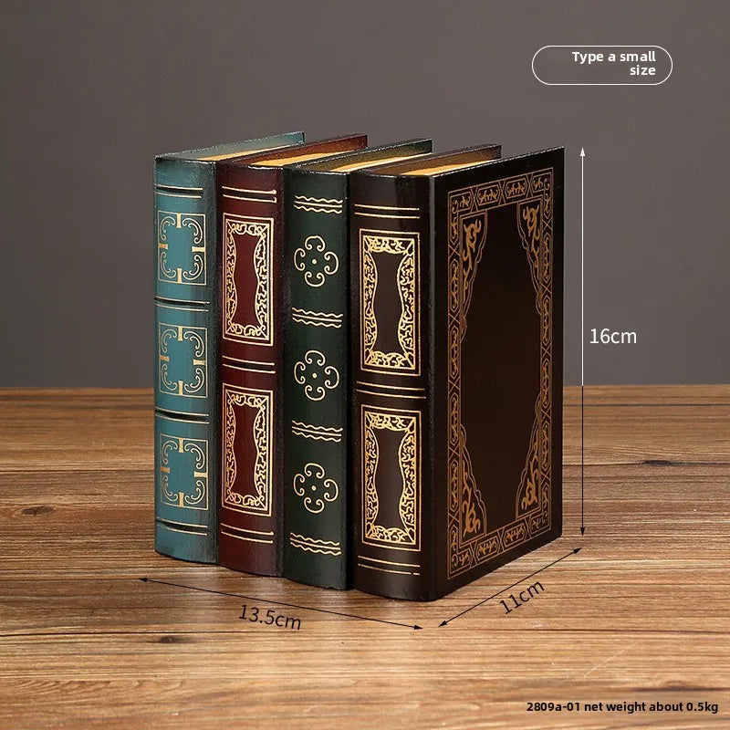 European Retro Faux Book Storage Box