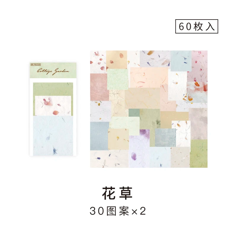 60-Sheet Floral Scrapbook Paper Pack