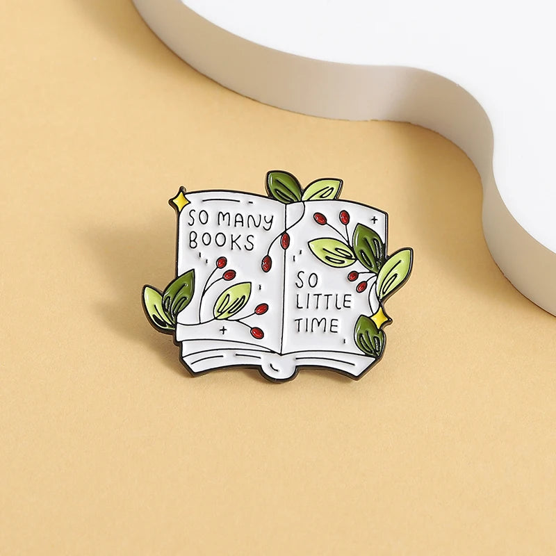 So Many Books So Little Time Enamel Pin