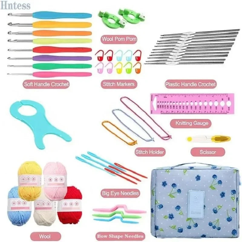 59-Piece Complete Crochet Kit for Beginners