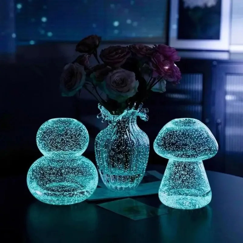Fluorescent Luminous Mushroom Vase