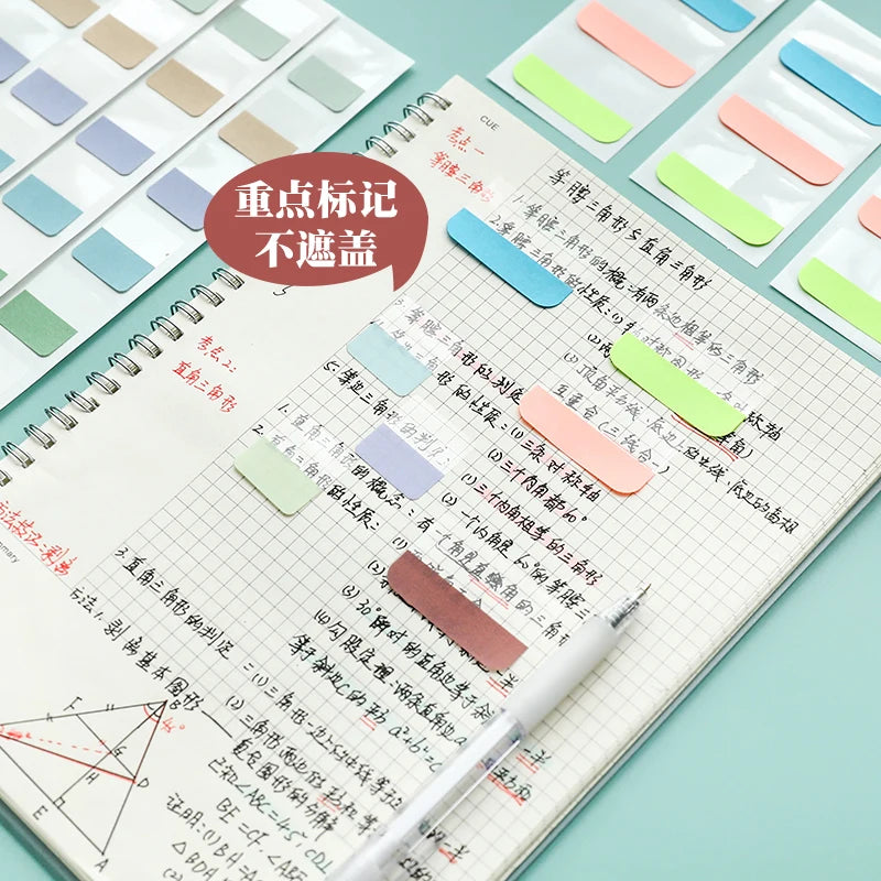 Removable Sticky Index Tabs for Books & Notebooks