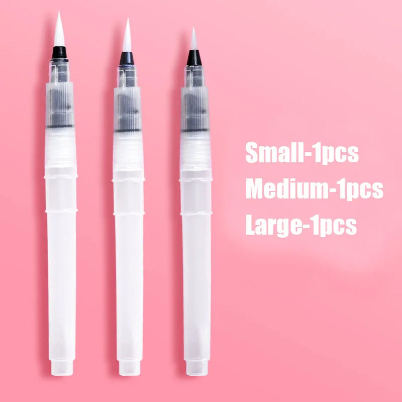 3/7pcs Watercolor Brush Set Soft Water Coloring Pen Paint Brushes For Beginner Art Drawing  Painting