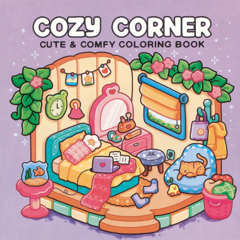 Cozy Garden Coloring Book for Adults & Teens