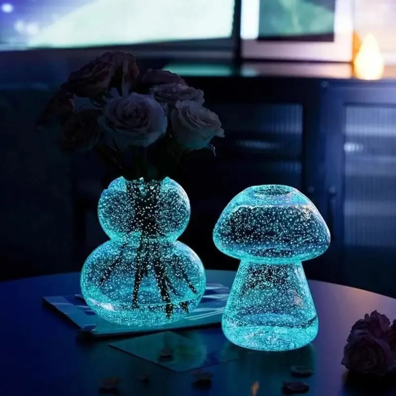 Fluorescent Luminous Mushroom Vase