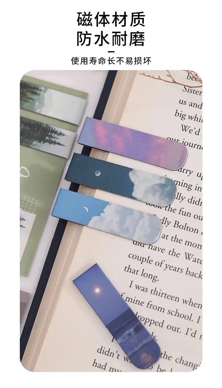 Forest Landscape Magnetic Bookmark Set