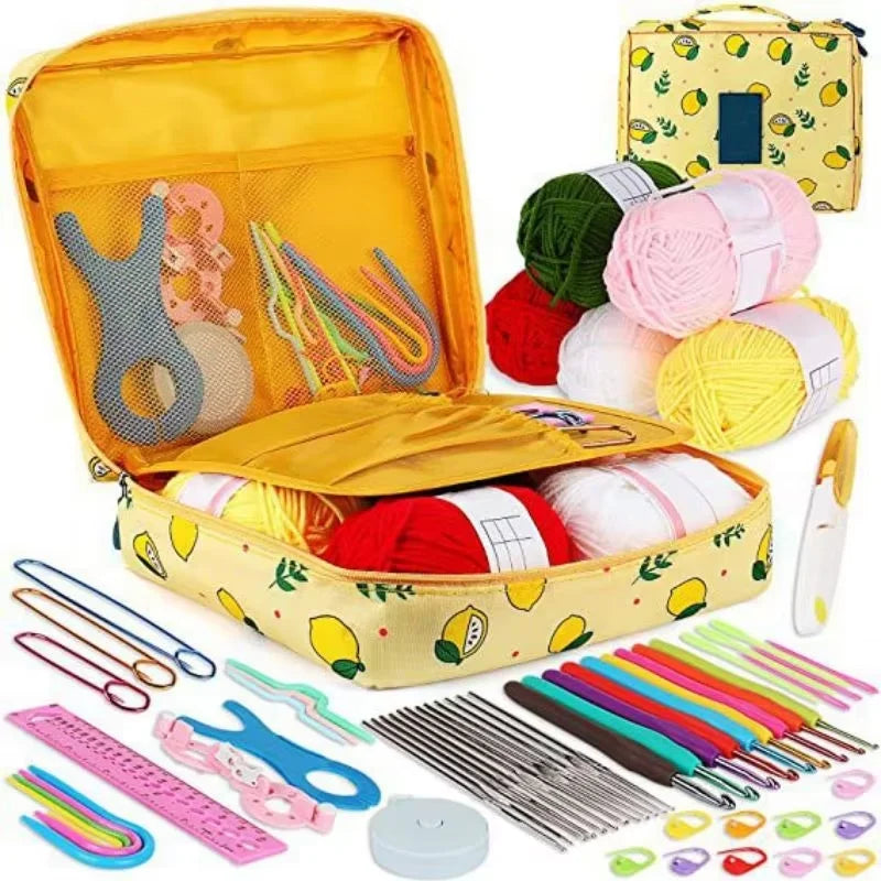 Novice Crochet Kit for Beginners with Storage Bag