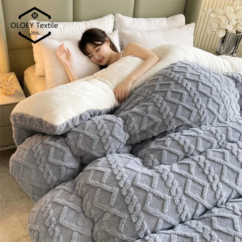 Plush Weighted Winter Blanket Comforter
