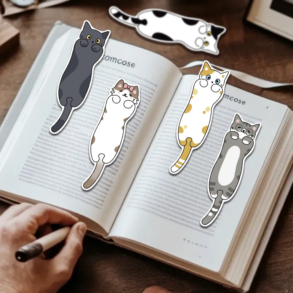 30-Piece Cartoon Cat Bookmark Set