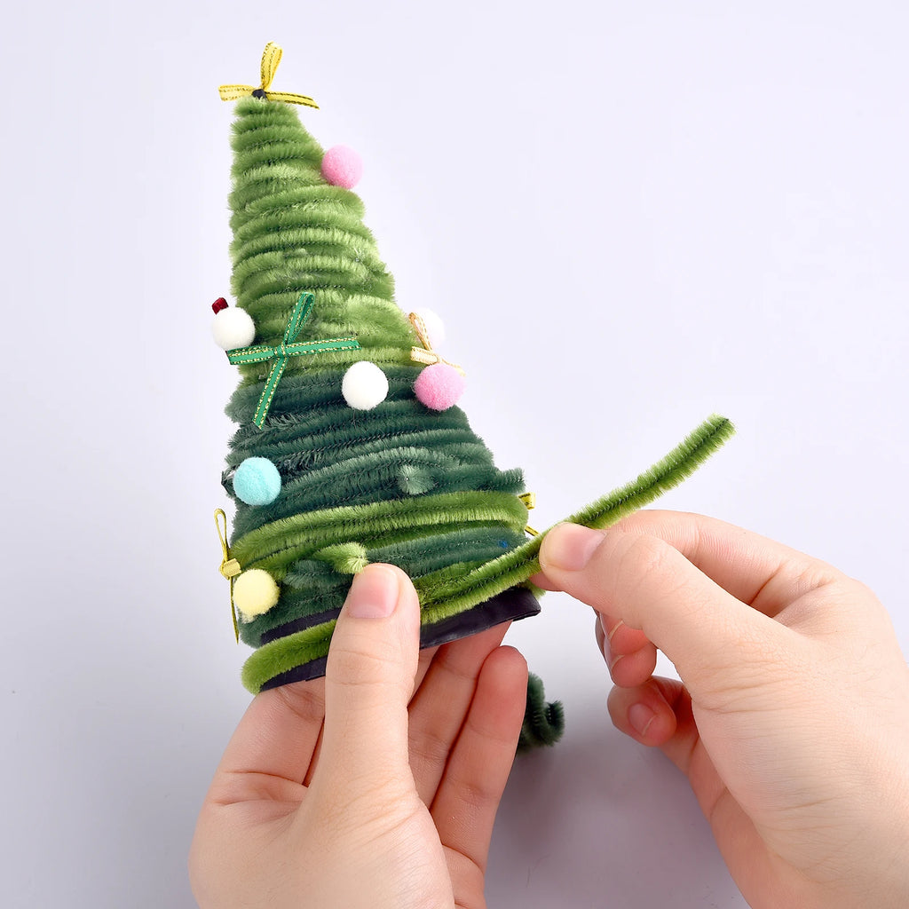 100pcs Colorful Chenille Stems – Soft Pipe Cleaners for DIY Crafts | 30cm Twist Plush Wire Sticks for Kids & Creative Hobbies