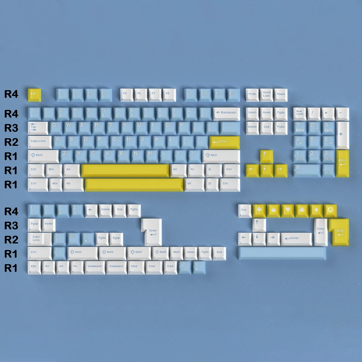 164 Keys Latte Coffee Keycaps Retro Brown Translucent keycaps Cherry Profile Double Shot PBT PC keycap For Mechanical Keyboard