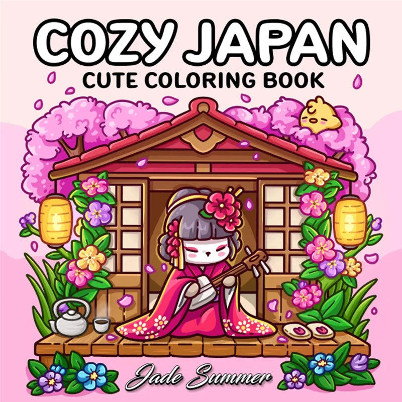 Cozy Japan Coloring Book for Adults & Teens