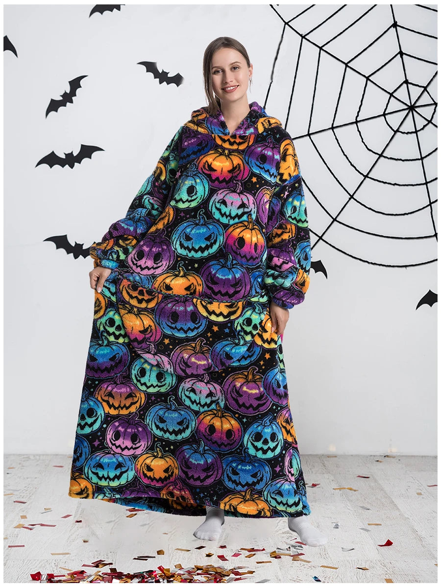 Wearable Sherpa Fleece Blanket Hoodie