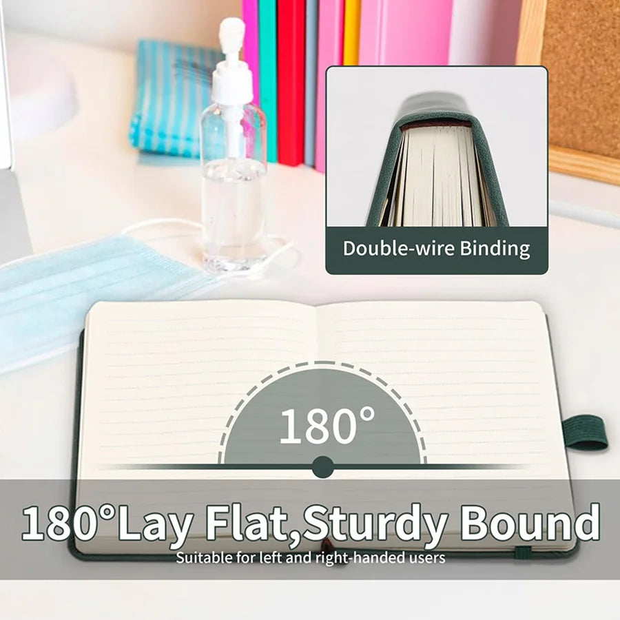 A6 Leather Pocket Lined Notebook