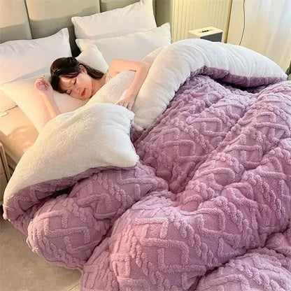 Plush Weighted Winter Blanket Comforter