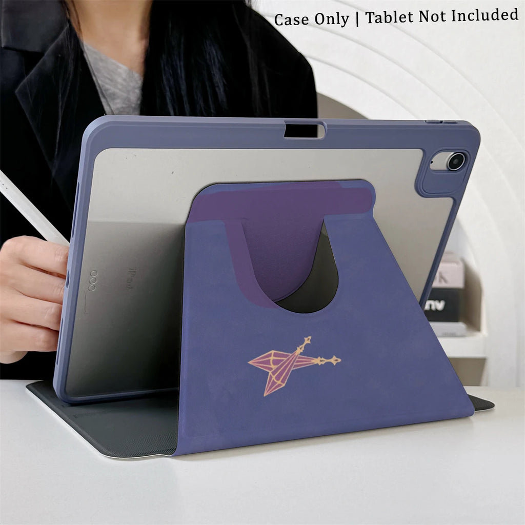 360 ° Rotating Foldable Case to Easily Protect Your Pad: Compatible with iPad Air 6,Air 5,4,10,2024,air m3/a16 2025