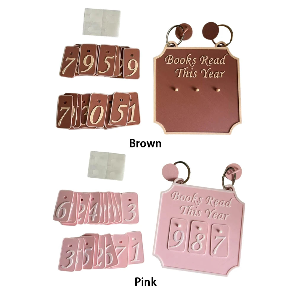 Hanging Bookshelf Counter Bookish Decor Books Read This Year Bookshelf Sign Personalized Book Lover Sign Reading Plan Management