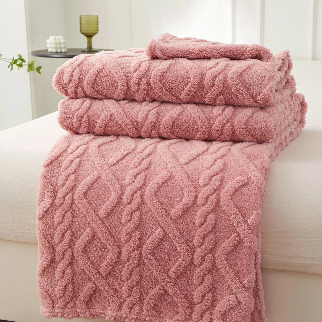 New Winter Sherpa Throw Blanket