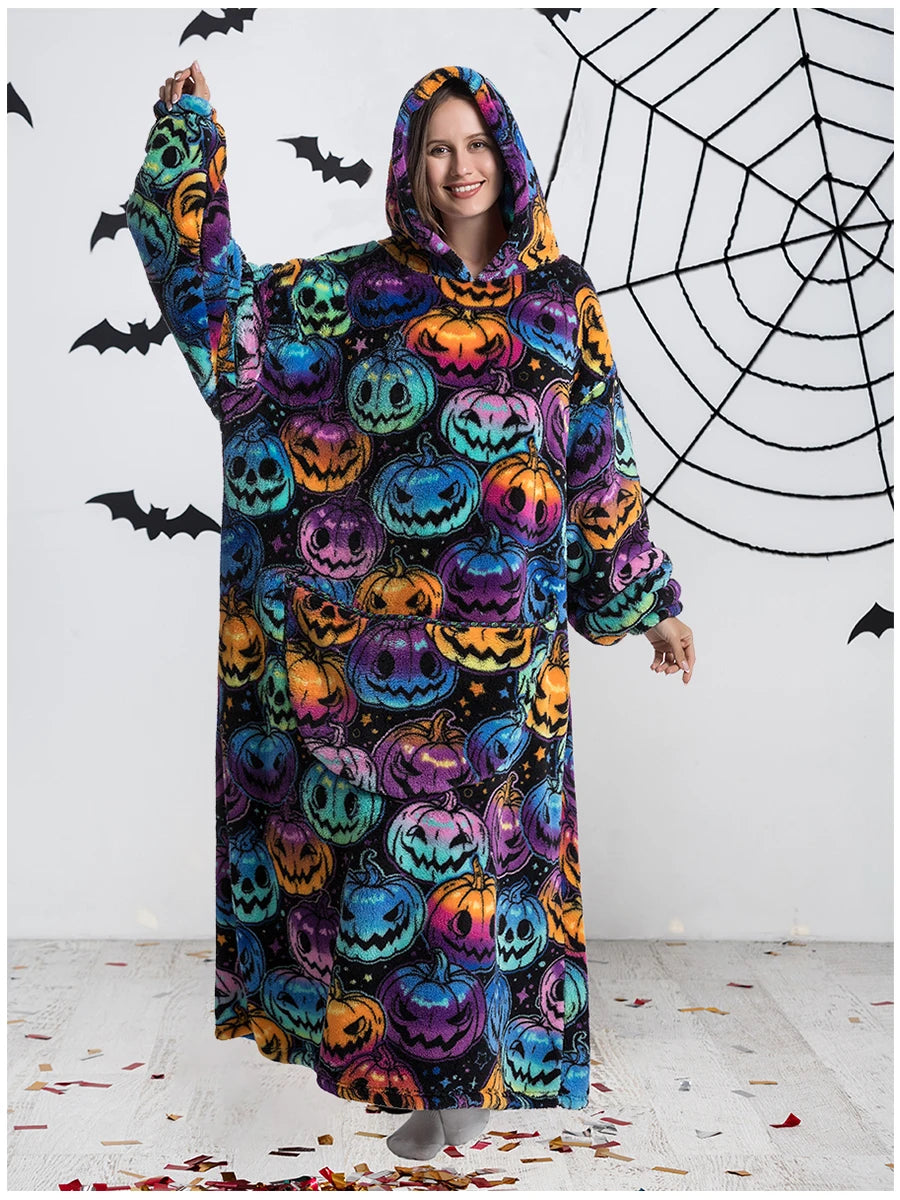 Wearable Sherpa Fleece Blanket Hoodie