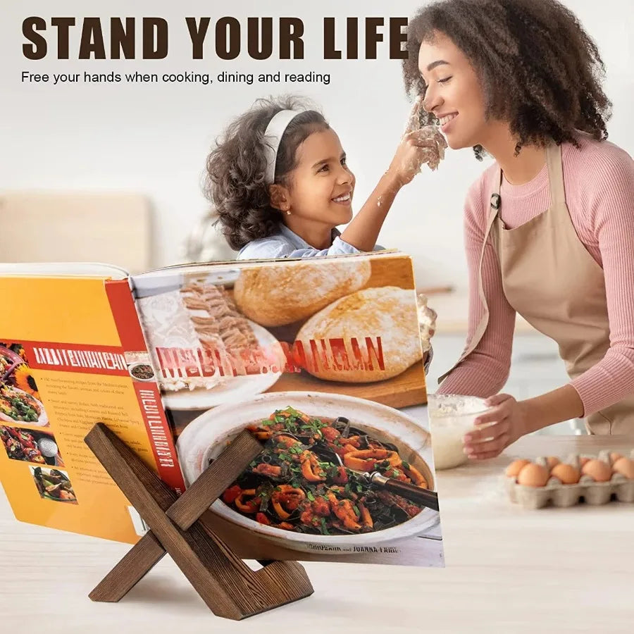 Wooden Adjustable Cookbook & Reading Stand