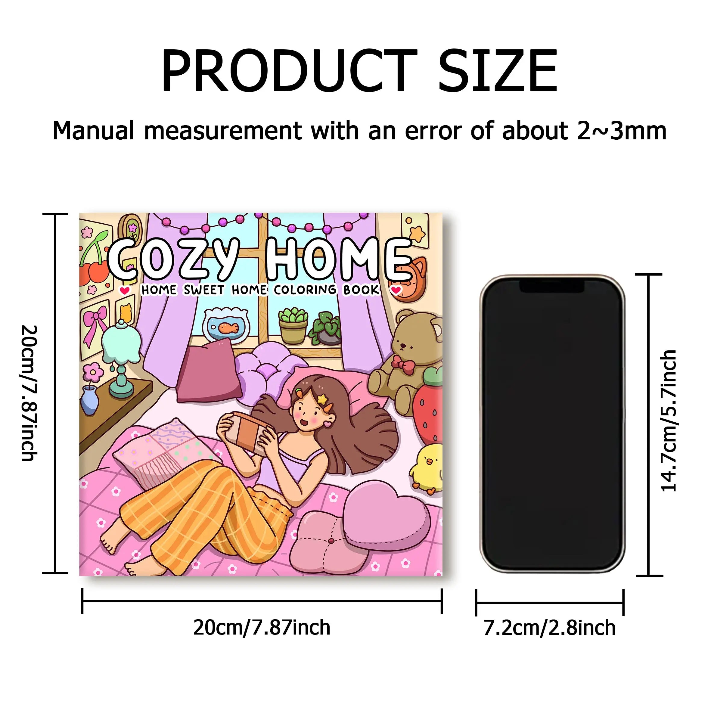 COZY HOME: Coloring Book for Adults Featuring Cute Cozy Daily Activities for Relaxation (Cozy Spaces Coloring)