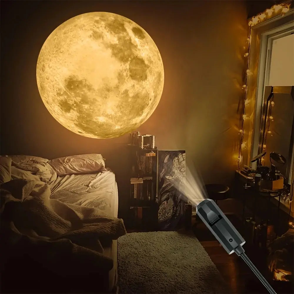 USB Moon & Earth Projection Night Light