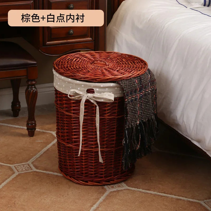 Large Rattan Laundry & Storage Basket