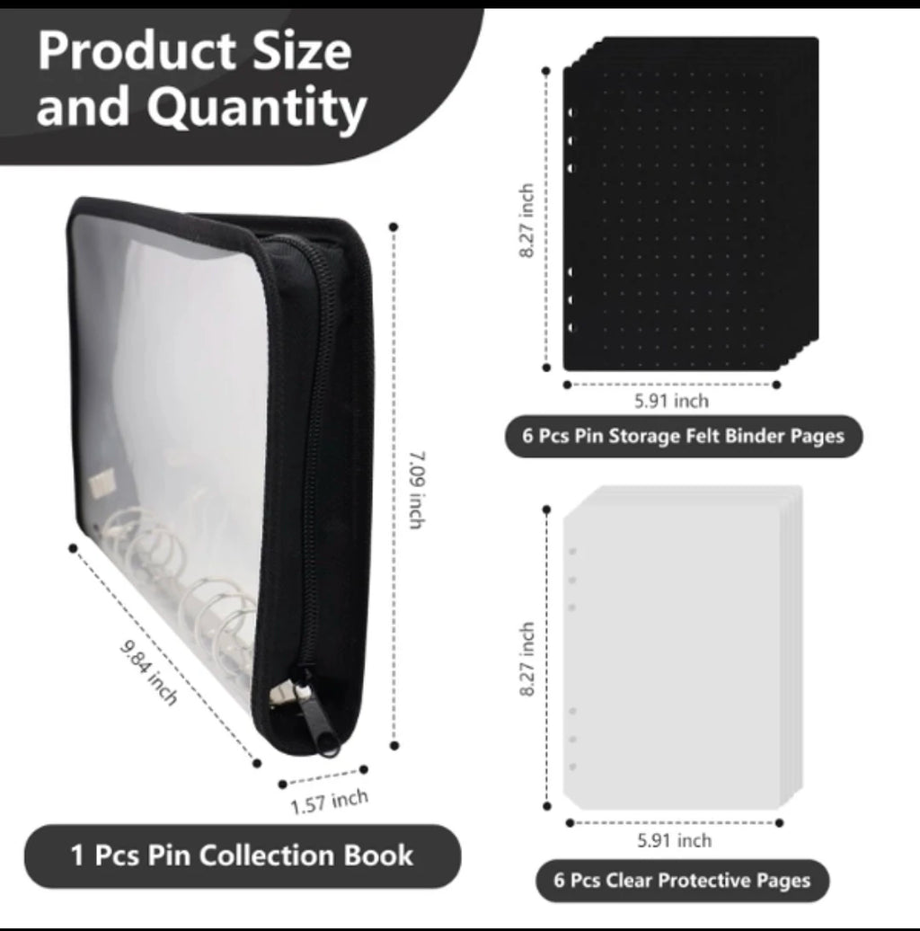 Enamel Pin Display Book & Storage Binder