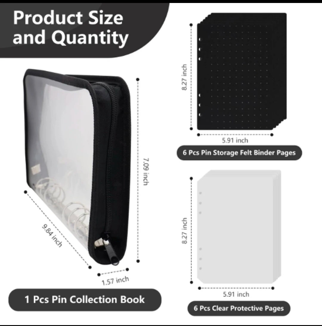 Enamel Pin Display Book & Storage Binder