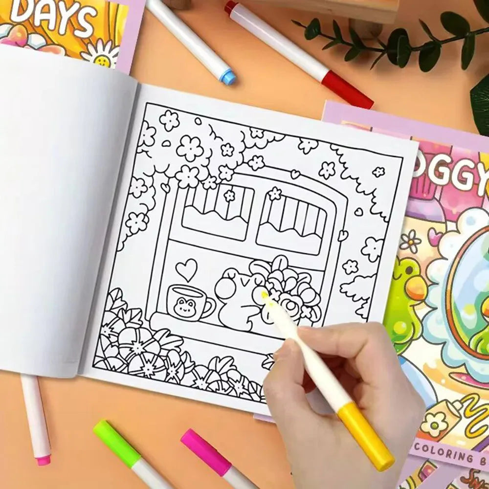 Cozy Garden Coloring Book for Adults & Teens