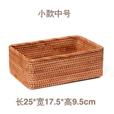 Rattan Bamboo Woven Storage Basket