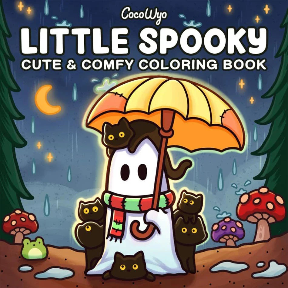 Cozy Friends Halloween Coloring Book for Adults & Teens