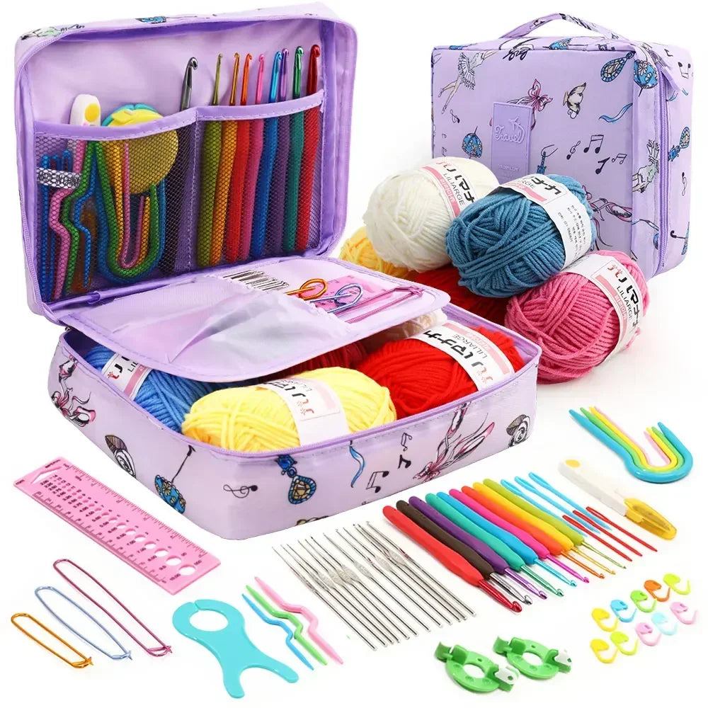 59-Piece Complete Crochet Kit for Beginners