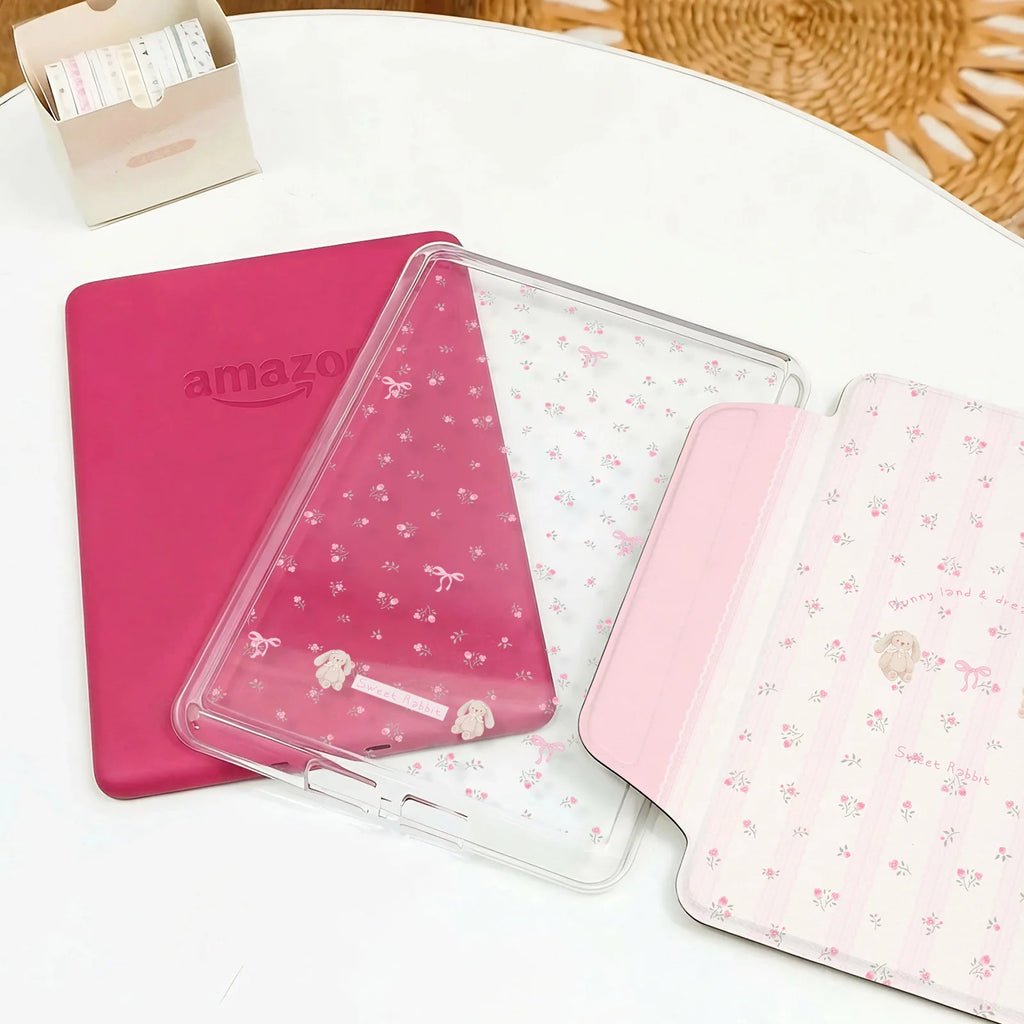 Magnetic Acrylic Kindle Case – Pink Girly Pattern